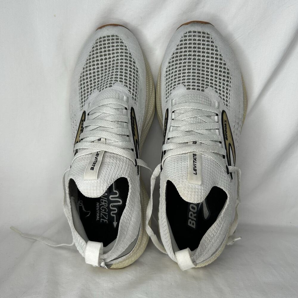 Brooks Levitate StealthFit 6 1203851B170 Women's Sneaker 9 B White Running Shoes - Picture 7 of 8